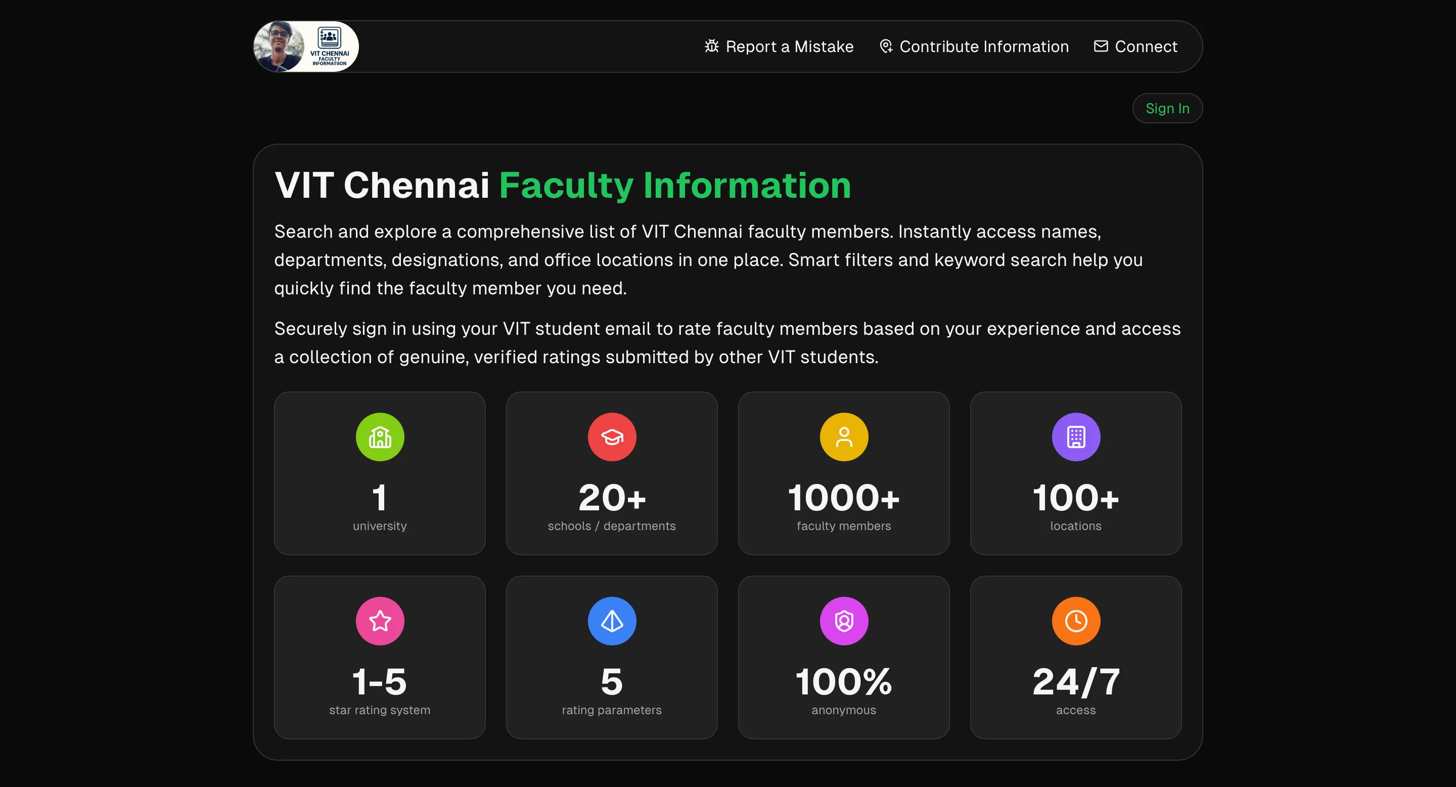 VIT Chennai Faculty Information