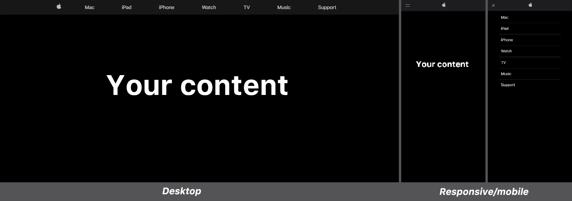 Apple Style Navigation Bar